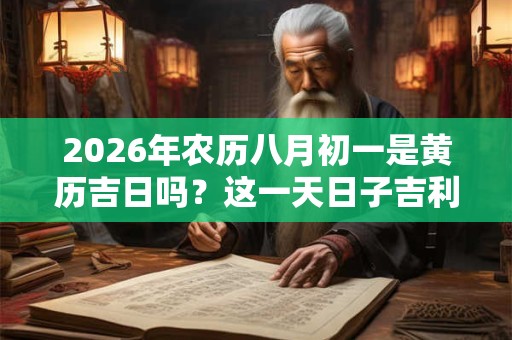 2026年农历八月初一是黄历吉日吗?这一天日子吉利吗 2026年农历八月初一是黄历吉日吗?这一天日子吉利吗