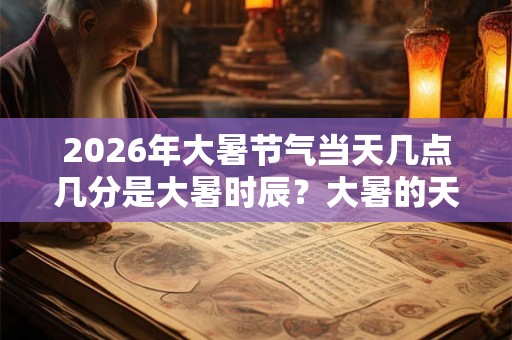 2026年大暑节气当天几点几分是大暑时辰？大暑的天气有什么特点？