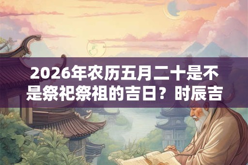 2026年农历五月二十是不是祭祀祭祖的吉日？时辰吉凶解析