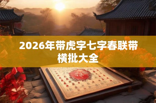 2026年带虎字七字春联带横批大全