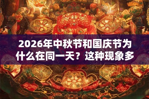 2026年中秋节和国庆节为什么在同一天?这种现象多少年才出现一次? 2026年中秋节和国庆节为什么在同一天?这种现象多少年才出现一次?