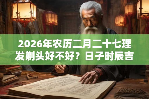 2026年农历二月二十七理发剃头好不好？日子时辰吉凶？