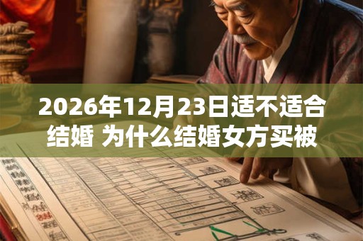 2026年12月23日适不适合结婚 为什么结婚女方买被子
