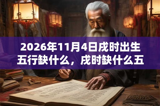 2026年11月4日戌时出生五行缺什么，戌时缺什么五行