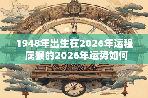 1948年出生在2026年运程  属猴的2026年运势如何