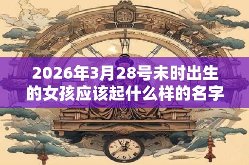 2026年3月28号未时出生的女孩应该起什么样的名字