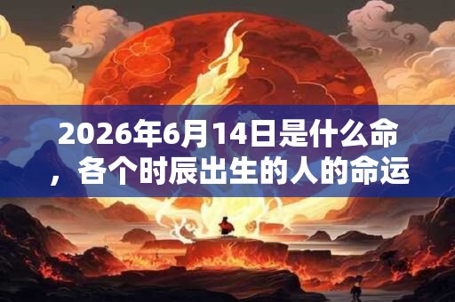 2026年6月14日是什么命,各个时辰出生的人的命运 2026年6月14日是什么命,各个时辰出生的人的命运