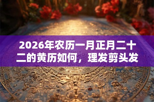 2026年农历一月正月二十二的黄历如何,理发剪头发好吗? 2026年农历一月正月二十二的黄历如何,理发剪头发好吗?