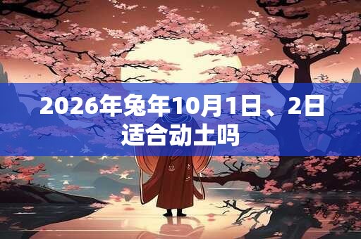 2026年兔年10月1日、2日适合动土吗