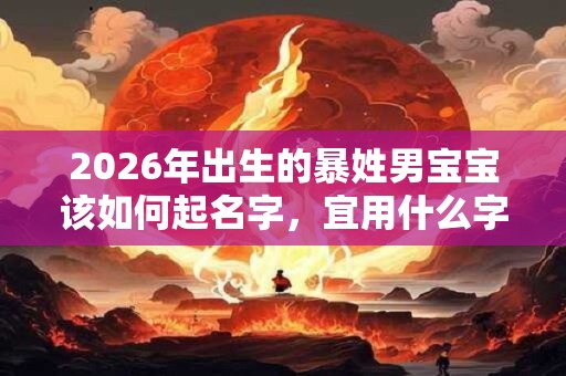 2026年出生的暴姓男宝宝该如何起名字,宜用什么字。 2026年出生的暴姓男宝宝该如何起名字,宜用什么字。