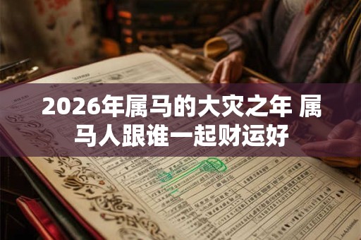 2026年属马的大灾之年 属马人跟谁一起财运好