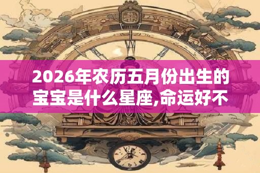 2026年农历五月份出生的宝宝是什么星座,命运好不好