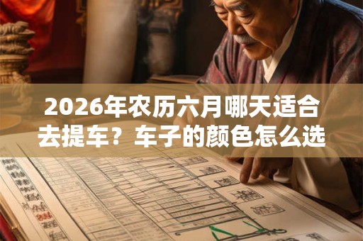2026年农历六月哪天适合去提车？车子的颜色怎么选择？