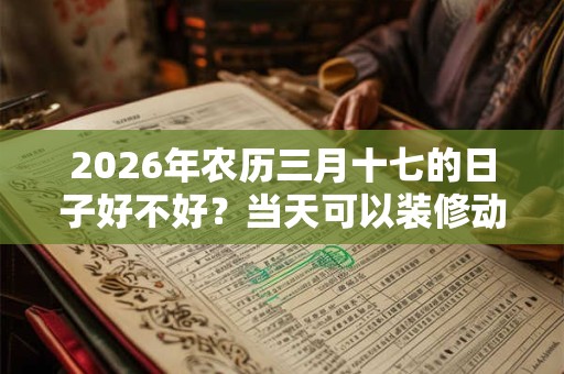 2026年农历三月十七的日子好不好?当天可以装修动土吗? 2026年农历三月十七的日子好不好?当天可以装修动土吗?