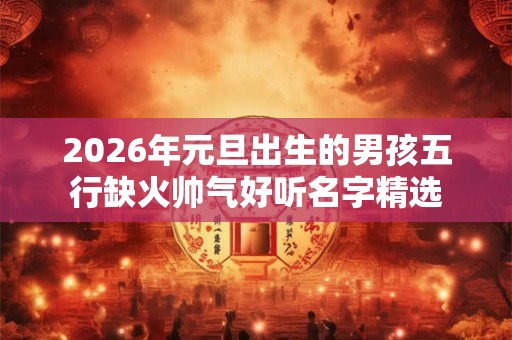 2026年元旦出生的男孩五行缺火帅气好听名字精选