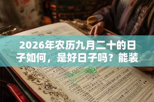 2026年农历九月二十的日子如何，是好日子吗？能装修动土吗？