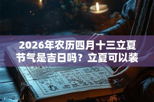 2026年农历四月十三立夏节气是吉日吗?立夏可以装修吗? 2026年农历四月十三立夏节气是吉日吗?立夏可以装修吗?