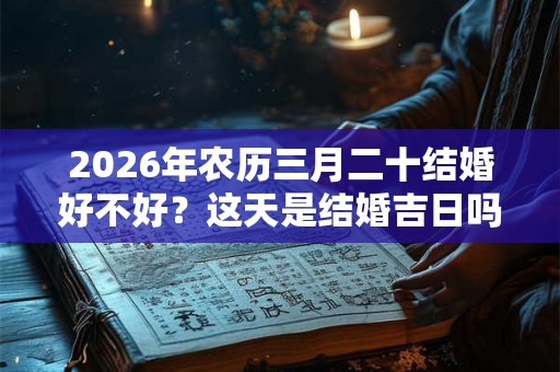2026年农历三月二十结婚好不好?这天是结婚吉日吗? 2026年农历三月二十结婚好不好?这天是结婚吉日吗?