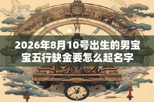 2026年8月10号出生的男宝宝五行缺金要怎么起名字