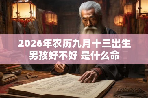 2026年农历九月十三出生男孩好不好 是什么命