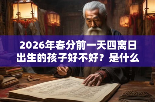 2026年春分前一天四离日出生的孩子好不好?是什么命? 2026年春分前一天四离日出生的孩子好不好?是什么命?