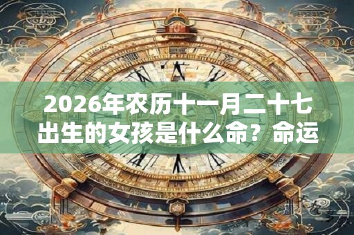 2026年农历十一月二十七出生的女孩是什么命?命运怎么样? 2026年农历十一月二十七出生的女孩是什么命?命运怎么样?