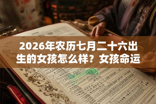 2026年农历七月二十六出生的女孩怎么样?女孩命运如何? 2026年农历七月二十六出生的女孩怎么样?女孩命运如何?