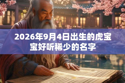 2026年9月4日出生的虎宝宝好听稀少的名字