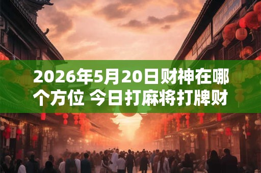2026年5月20日财神在哪个方位 今日打麻将打牌财运方位! 2026年5月20日财神在哪个方位 今日打麻将打牌财运方位!