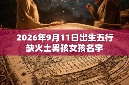 2026年9月11日出生五行缺火土男孩女孩名字 2026年9月11日出生五行缺火土男孩女孩名字