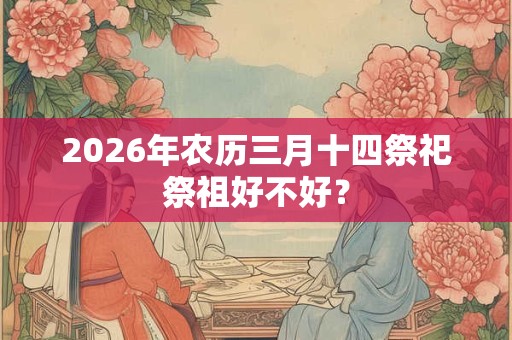 2026年农历三月十四祭祀祭祖好不好？