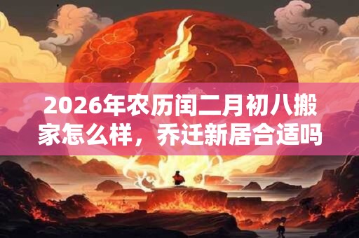 2026年农历闰二月初八搬家怎么样,乔迁新居合适吗? 2026年农历闰二月初八搬家怎么样,乔迁新居合适吗?