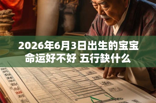 2026年6月3日出生的宝宝命运好不好 五行缺什么