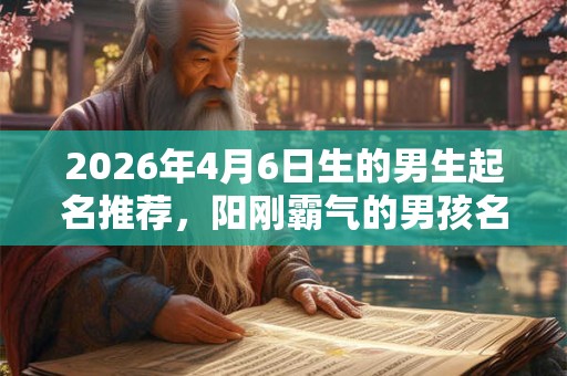 2026年4月6日生的男生起名推荐，阳刚霸气的男孩名字