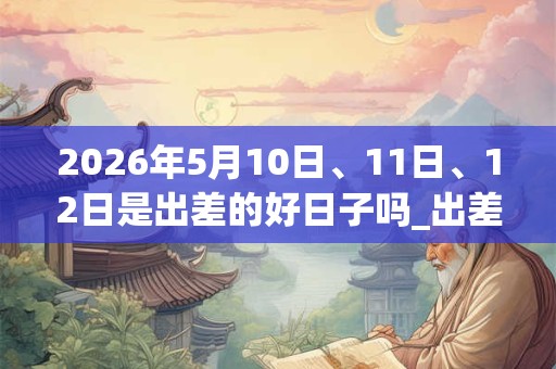 2026年5月10日、11日、12日是出差的好日子吗_出差可以吗