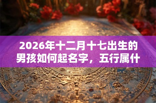 2026年十二月十七出生的男孩如何起名字,五行属什么 2026年十二月十七出生的男孩如何起名字,五行属什么