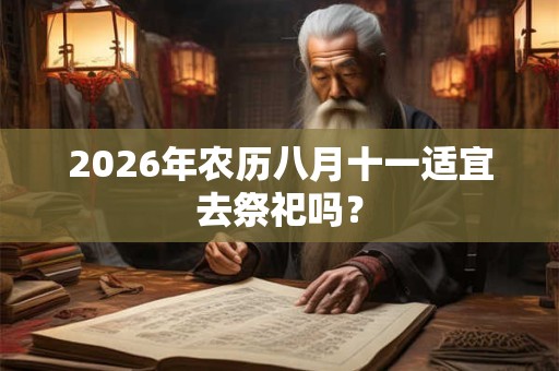 2026年农历八月十一适宜去祭祀吗？