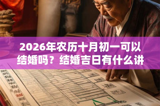 2026年农历十月初一可以结婚吗？结婚吉日有什么讲究？
