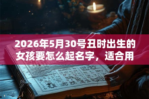 2026年5月30号丑时出生的女孩要怎么起名字，适合用什么