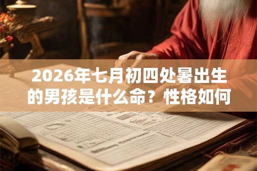 2026年七月初四处暑出生的男孩是什么命？性格如何？