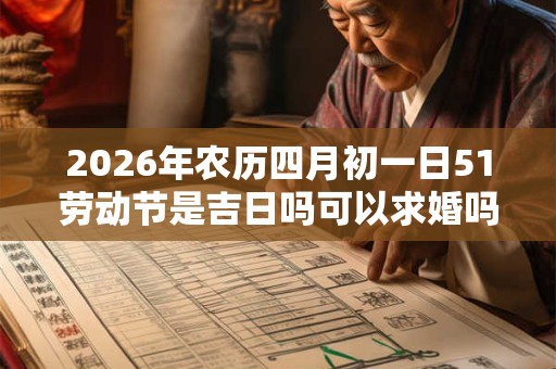 2026年农历四月初一日51劳动节是吉日吗可以求婚吗？