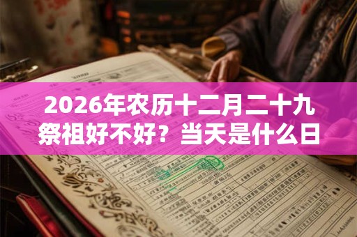 2026年农历十二月二十九祭祖好不好?当天是什么日子? 2026年农历十二月二十九祭祖好不好?当天是什么日子?