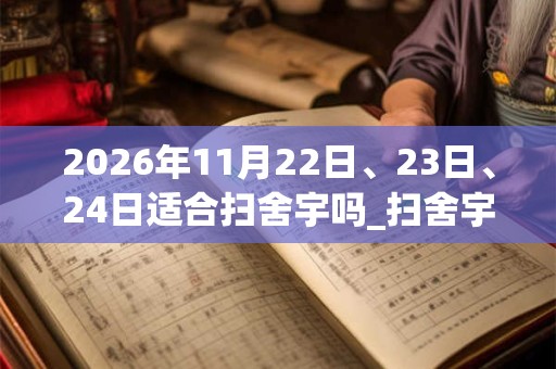 2026年11月22日、23日、24日适合扫舍宇吗_扫舍宇吉利吗 2026年11月22日、23日、24日适合扫舍宇吗_扫舍宇吉利吗