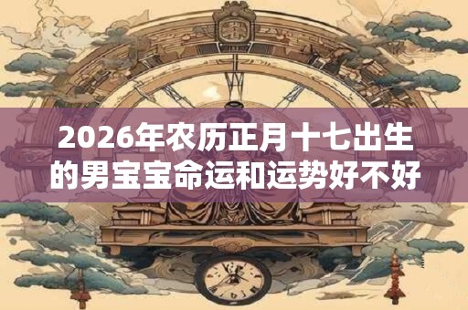 2026年农历正月十七出生的男宝宝命运和运势好不好? 2026年农历正月十七出生的男宝宝命运和运势好不好?