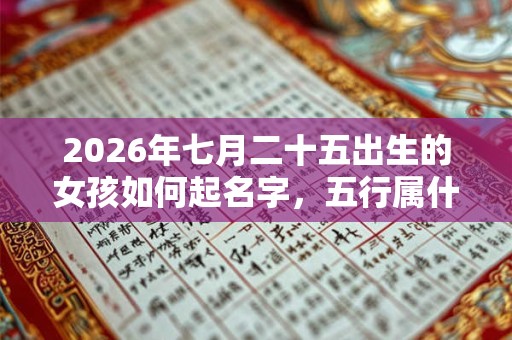 2026年七月二十五出生的女孩如何起名字,五行属什么 2026年七月二十五出生的女孩如何起名字,五行属什么