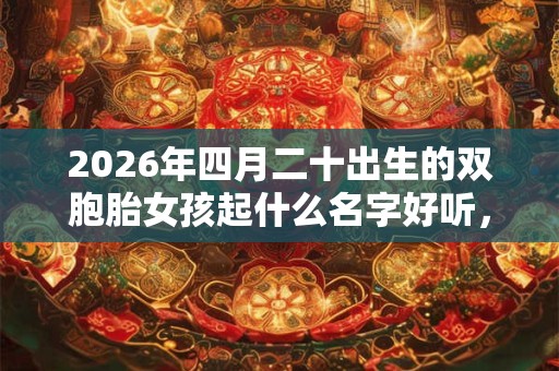 2026年四月二十出生的双胞胎女孩起什么名字好听，五行属什么