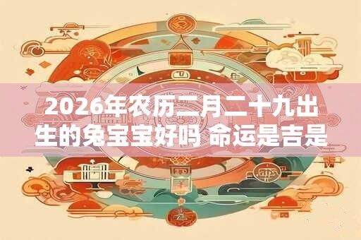 2026年农历二月二十九出生的兔宝宝好吗 命运是吉是凶 2026年农历二月二十九出生的兔宝宝好吗 命运是吉是凶