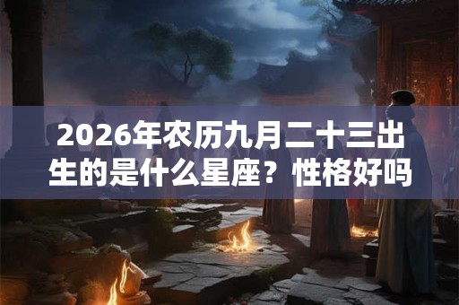 2026年农历九月二十三出生的是什么星座？性格好吗？