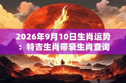 2026年9月10日生肖运势：特吉生肖带衰生肖查询