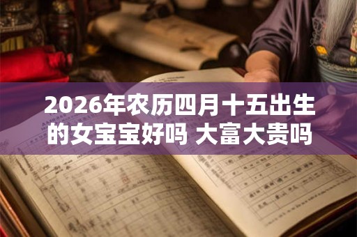 2026年农历四月十五出生的女宝宝好吗 大富大贵吗